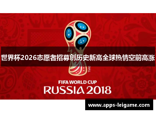 世界杯2026志愿者招募创历史新高全球热情空前高涨